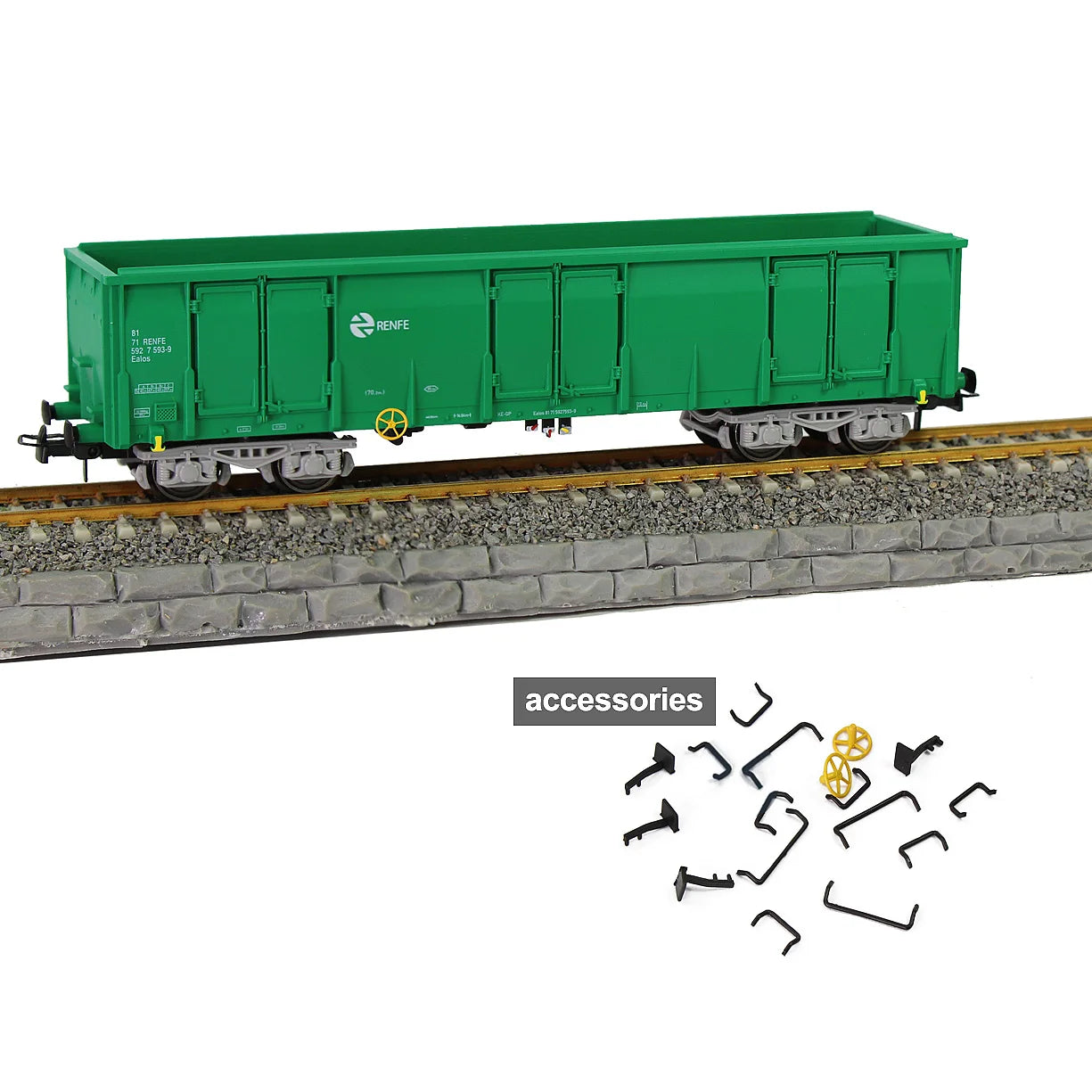 OO Scale High-side Gondola Car 1 Railway Wagons